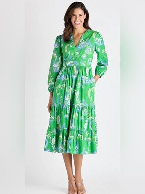 NWT Jude Connally Alma Dress Stretch Poplin